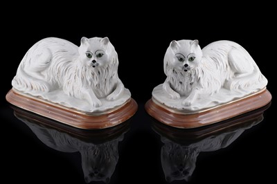 Lot 273 - A pair of Staffordshire cats