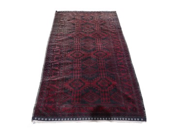 Lot 124 - A mid-20th Century hand-knotted Afghan rug