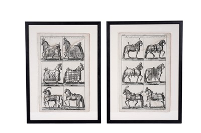 Lot 779 - After Georg Engelhard von Löhneysen - Twelve tournament horses | engravings