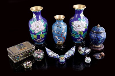 Lot 413 - A collection modern cloisonne