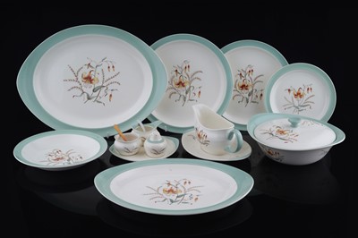 Lot 344 - A mid-20th Century Wedgwood ‘Tiger Lily’ eight-setting dinner service