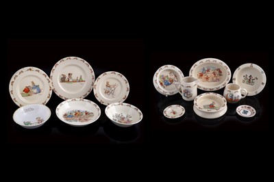 Lot 345 - A collection of Royal Doulton ‘Bunnykins’ ceramics; and other children's ceramics