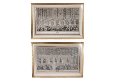 Lot 780 - After Charles Nicolas Cochin - Decoration for a Masked Ball at Versailles | engravings