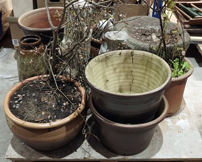 Lot 436 - Garden ornaments and plant pots