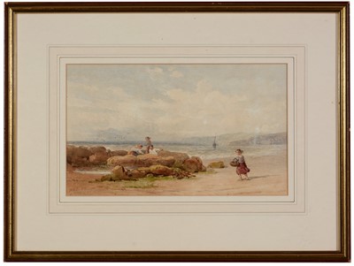 Lot 152 - John Henry Mole - Children Collecting Cockles | watercolour.