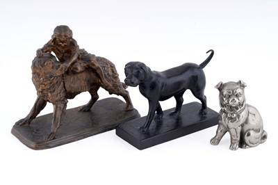 Lot 428 - Three late 19th/early 20th Century studies of dogs