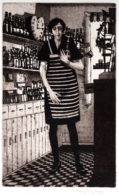 Lot 771 - Wilfred Fairclough - Venetian Barmaid | etching