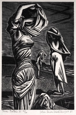 Lot 735 - John Buckland Wright - Three Bathers | wood engraving