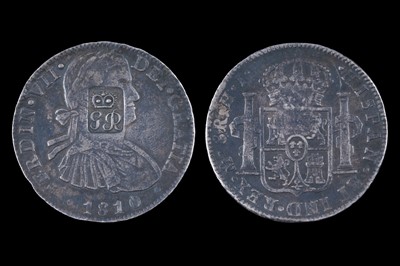 Lot 444 - British Honduras, countermarked Silver Dollar, 1810