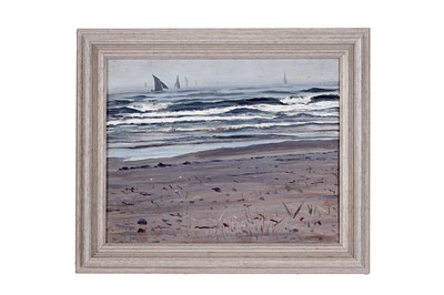 Lot 42 - George Sherwood Hunter - Two beach scenes | oil