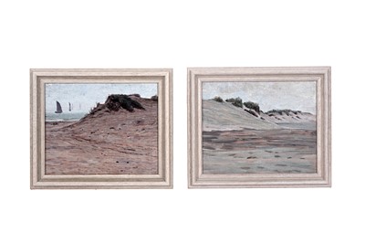Lot 141 - George Sherwood Hunter - A pair of beach scenes | oil