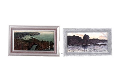 Lot 15 - George Sherwood Hunter - A pair of coastal scenes | oil