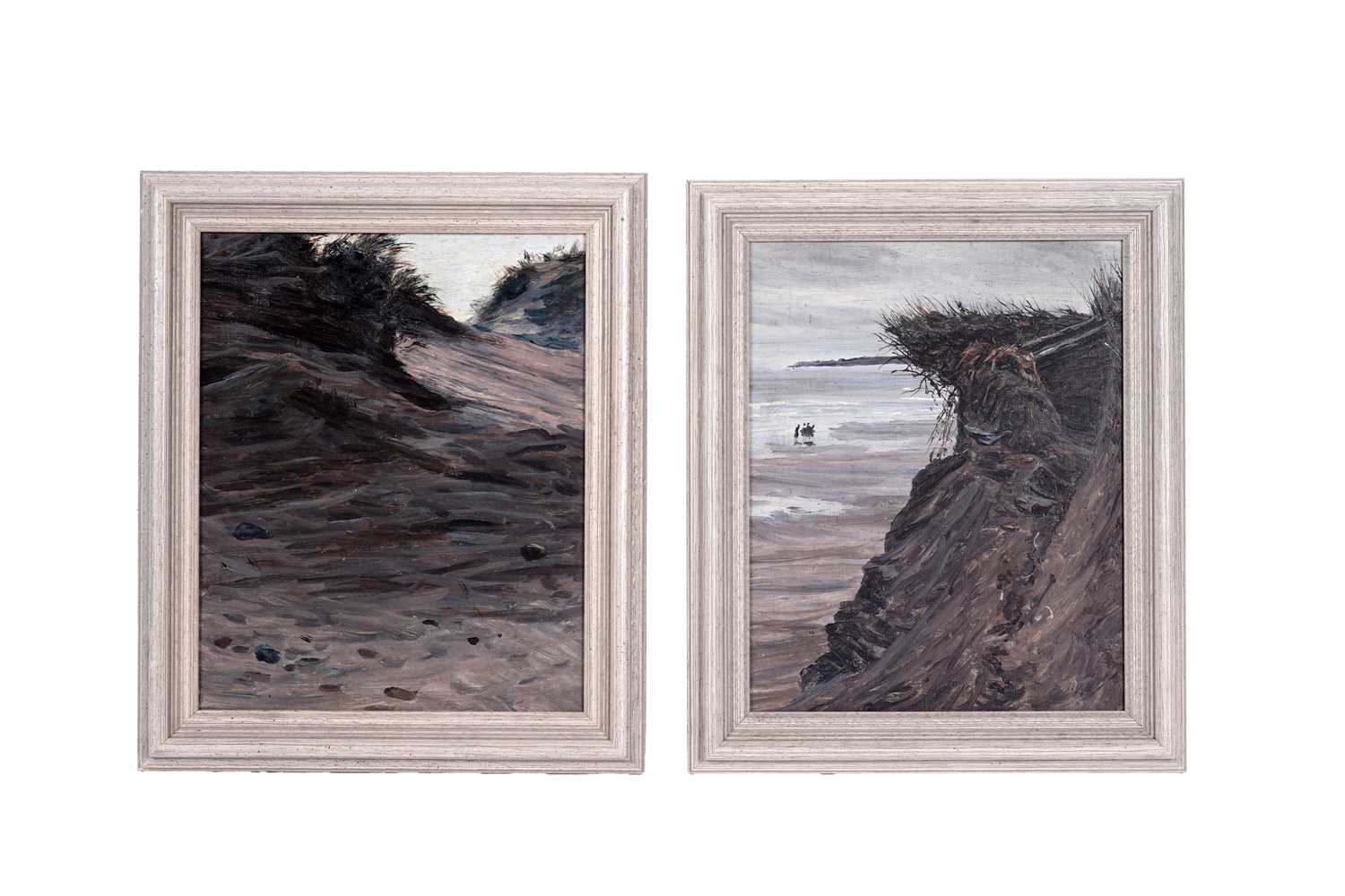 Lot 36 - George Sherwood Hunter - Two beach scenes | oil