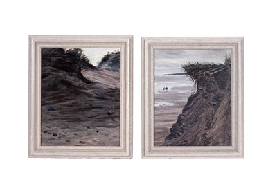 Lot 36 - George Sherwood Hunter - Two beach scenes | oil