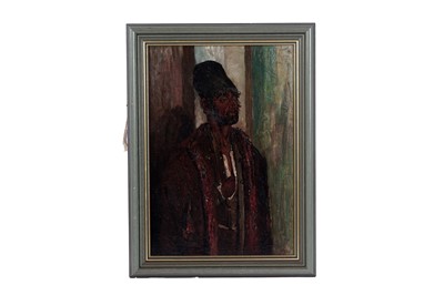 Lot 92 - George Sherwood Hunter - Portrait of a man in a fez | oil