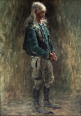 Lot 49 - George Sherwood Hunter - Portrait of a veteran | oil