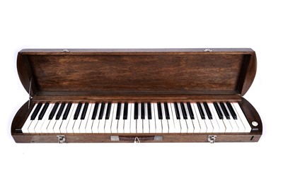 Lot 88 - A cased dummy keyboard