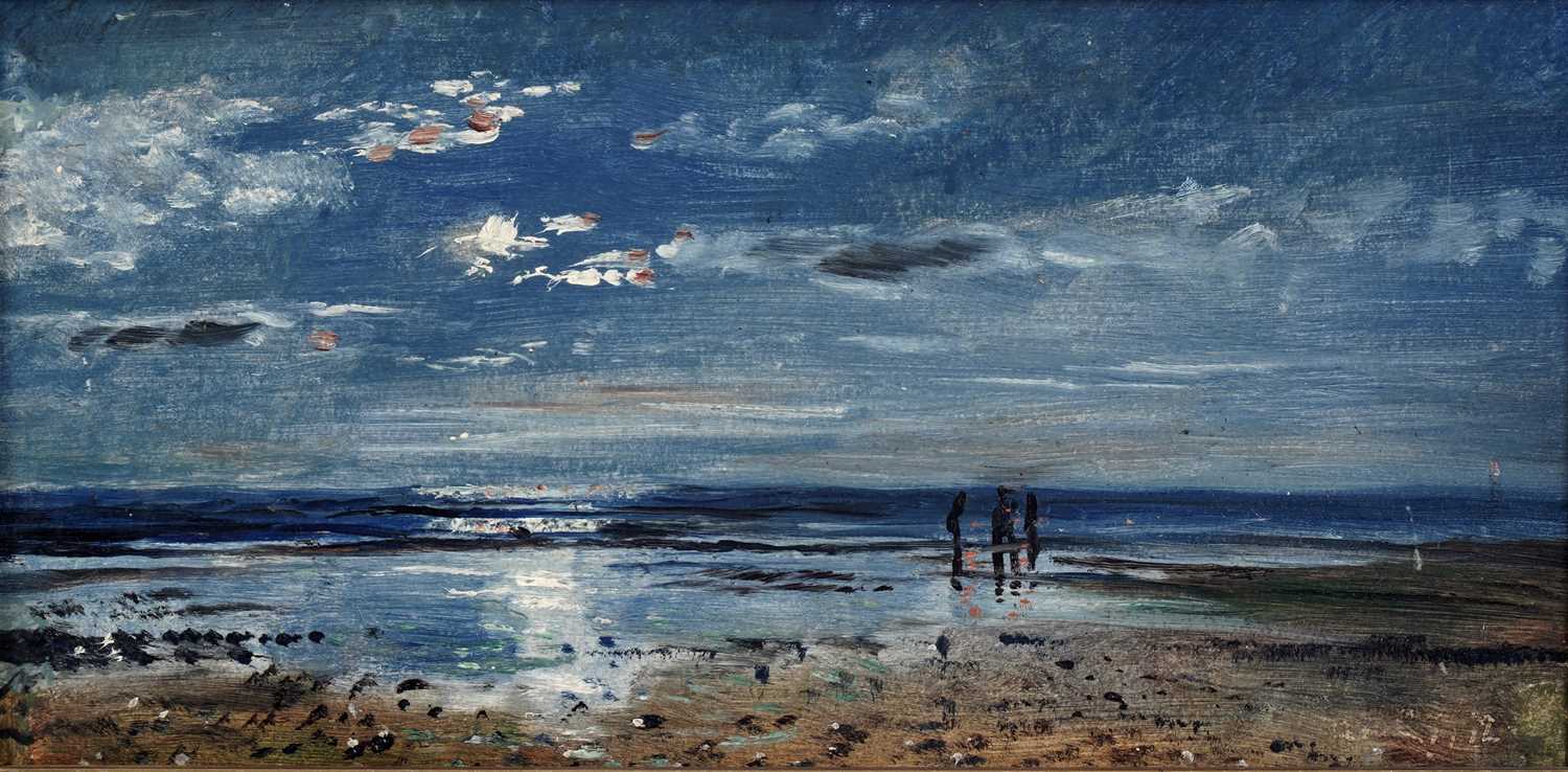 Lot 34 - George Sherwood Hunter - Don Mouth - beach scene | oil