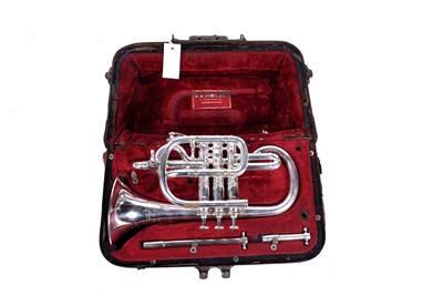 Lot 19 - A Millereau Bb/A cornet