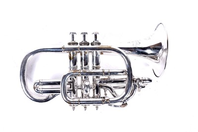 Lot 19 - A Millereau Bb/A cornet