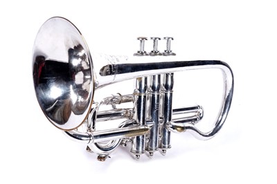 Lot 19 - A Millereau Bb/A cornet