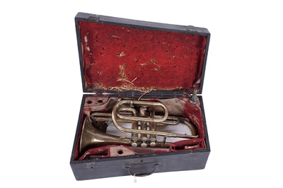 Lot 21 - A vintage brass cornet