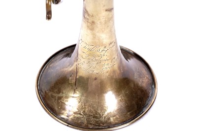 Lot 21 - A vintage brass cornet
