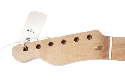 Lot 80 - A left handed guitar neck; with plush lined guitar case