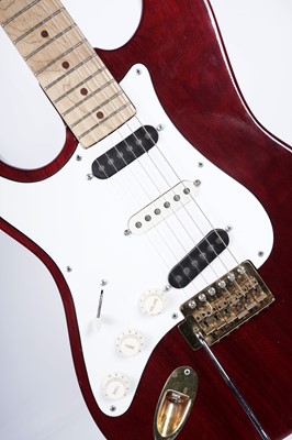 Lot 73 - A custom made LH S type guitar