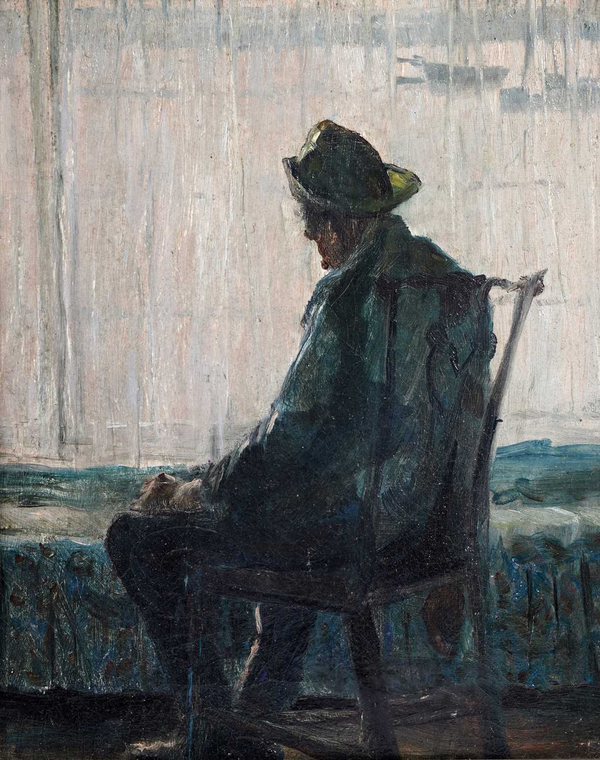 Lot 77 - George Sherwood Hunter - Portrait of a shrimper | oil