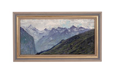 Lot 16 - George Sherwood Hunter - Mürren from Scheidegg, 6801ft | oil