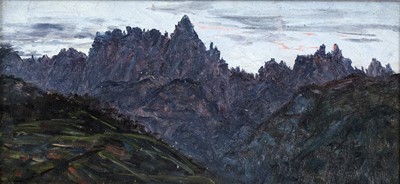 Lot 120 - George Sherwood Hunter - Cadore, Carnic Alps, Italy | oil