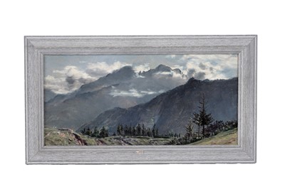 Lot 88 - George Sherwood Hunter - Cadore, Carnic Alps, Italy | oil