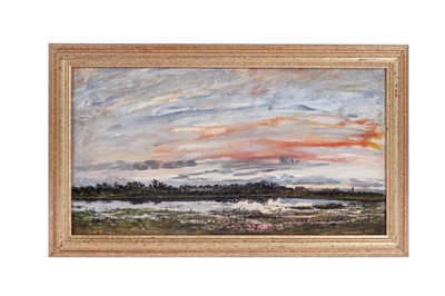 Lot 87 - George Sherwood Hunter - Sunset - King's College and St. Machar | oil