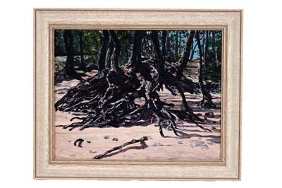 Lot 13 - George Sherwood Hunter - Roots on a beach | oil