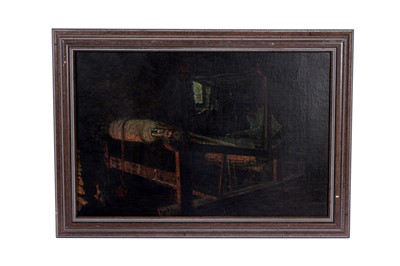 Lot 83 - George Sherwood Hunter - Man at a loom, Nyon | oil