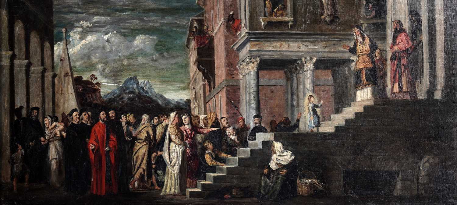 Lot 72 - George Sherwood Hunter after Titan - The Presentation of the Virgin at the Temple | oil