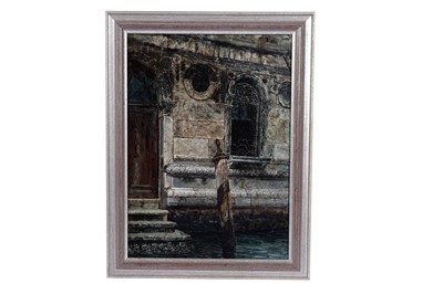 Lot 6 - George Sherwood Hunter - A church exterior | oil