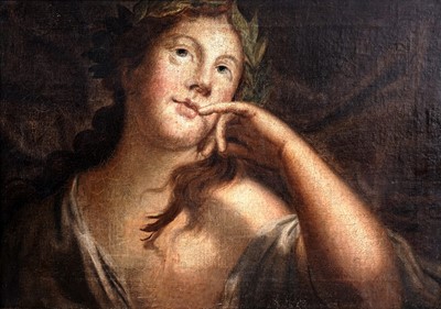 Lot 158 - In the manner of Sir Joshua Reynolds - The personification of peace | oil