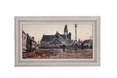 Lot 62 - George Sherwood Hunter - Nyon (?), A Nunnery courtyard | oil
