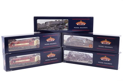 Lot 216 - Five boxed Bachmann 00-gauge locomotives