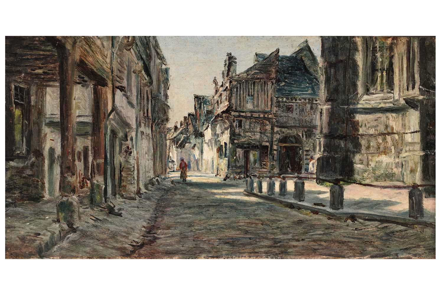Lot 31 - George Sherwood Hunter - An Italian street scene | oil