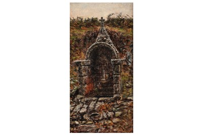Lot 39 - George Sherwood Hunter - Porthaven, a shrine | oil
