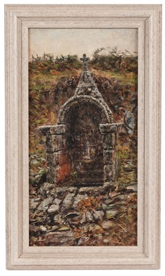 Lot 39 - George Sherwood Hunter - Porthaven, a shrine | oil
