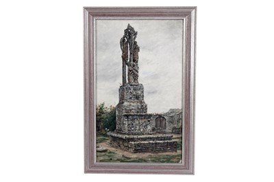 Lot 73 - George Sherwood Hunter - A stone crucifix | oil