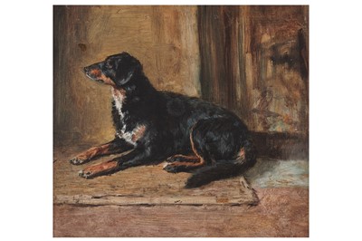 Lot 136 - George Sherwood Hunter - Durmbrack (?), portrait of a dog | oil