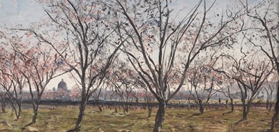 Lot 25 - George Sherwood Hunter - Two French scenes: Spring and Autumn | oil