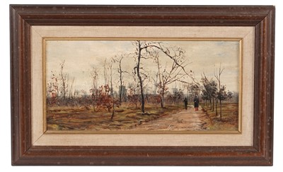 Lot 25 - George Sherwood Hunter - Two French scenes: Spring and Autumn | oil