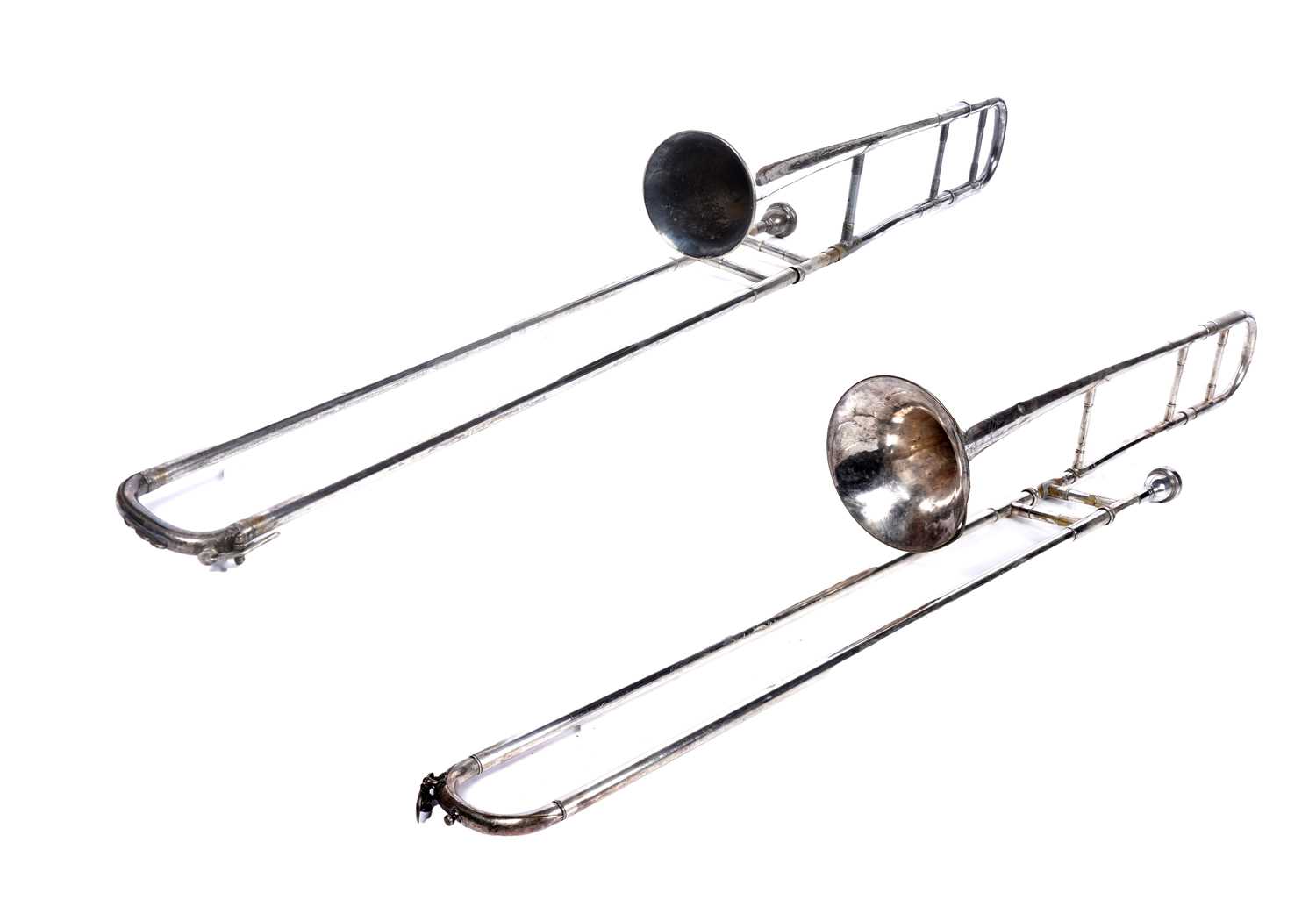 Lot 32 - A tenor Sackbut conversion; and a Besson trombone