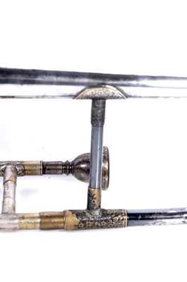 Lot 32 - A tenor Sackbut conversion; and a Besson trombone